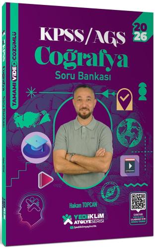 Yediiklim KPSS AGS Atölye Serisi Coğrafya Tamamı Video Çözümlü Soru Ba