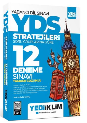 Yediiklim YDS YÖKDİL Stratejileri Soru Gruplarına Göre Tamamı Çözümlü 
