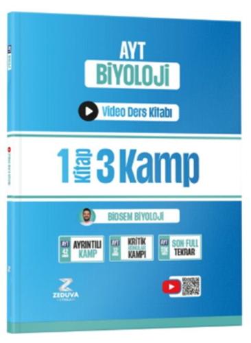 Zeduva Biosem AYT Biyoloji 1 Kitap 3 Kamp Video Ders Kitabı 2026