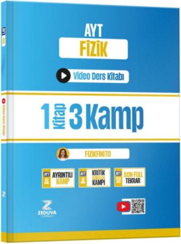 Zeduva Fizikfinito AYT Fizik 1 Kitap 3 Kamp Video Ders Kitabı